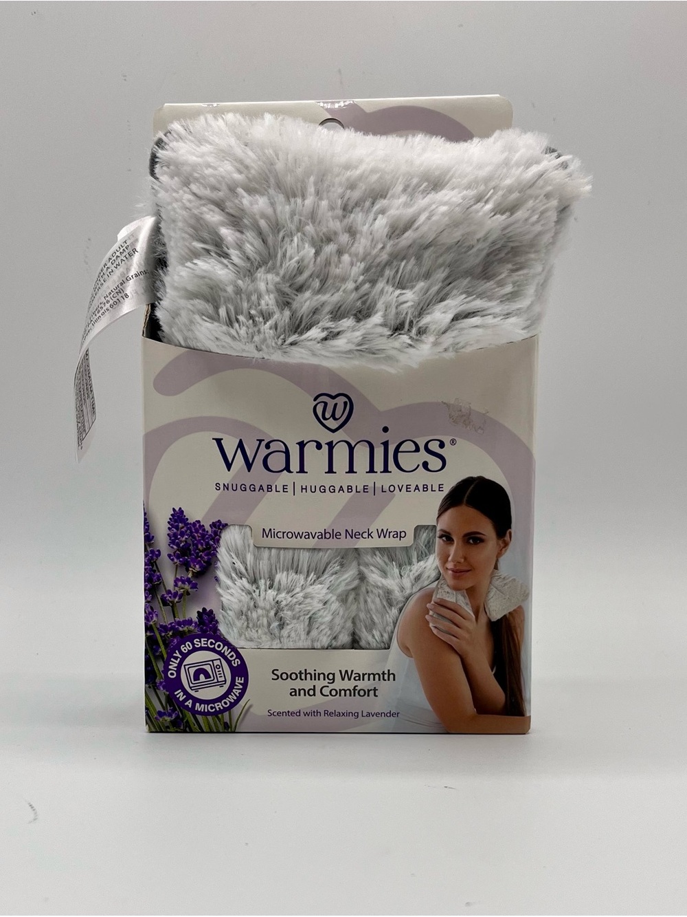 Warmies Microwavable Neck Wrap, Ultra Plush Faux Fur